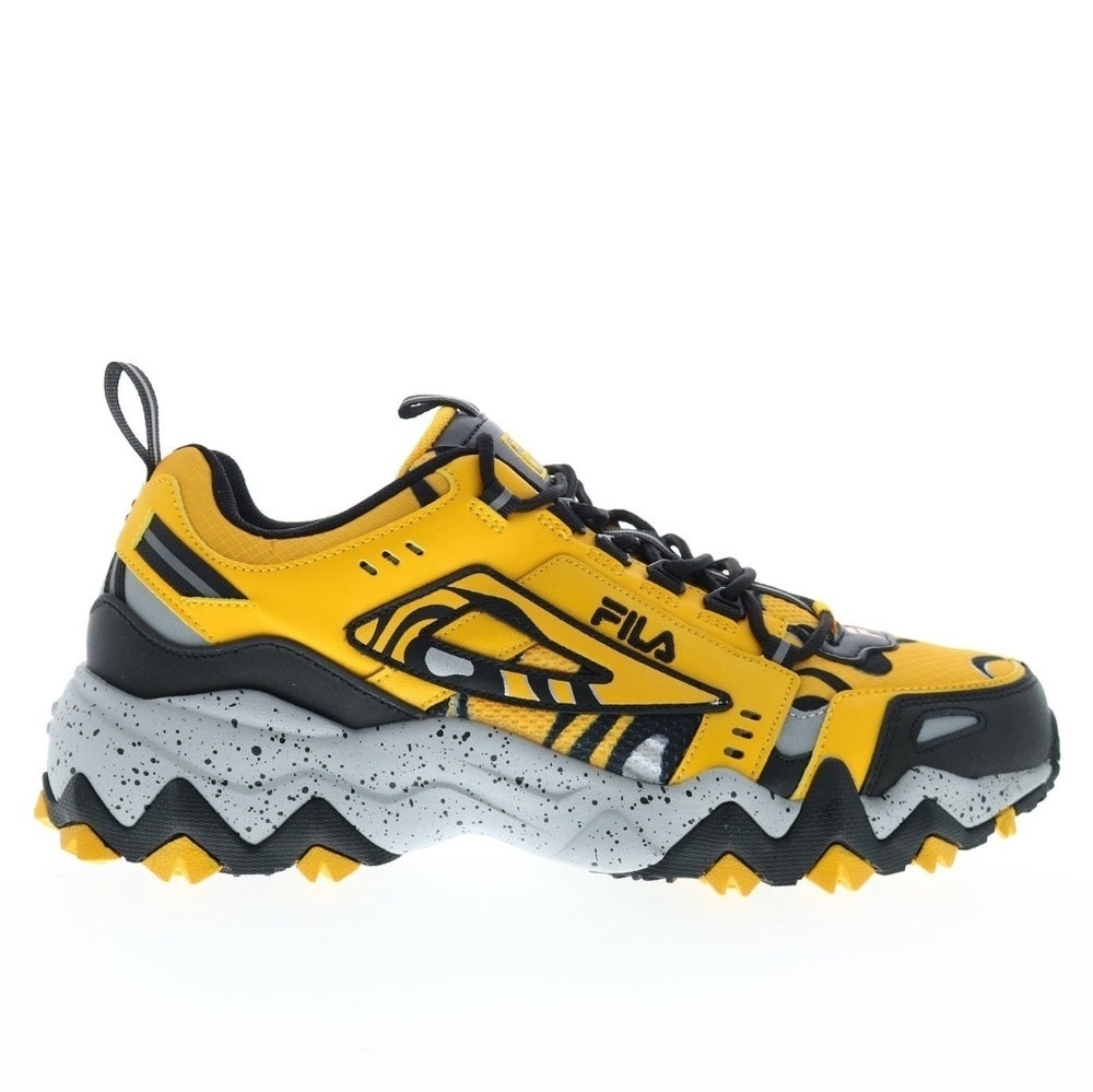 Fila Oakmont Trail 3JM01653-702 Boys Yellow Leather Athletic Hiking Shoes